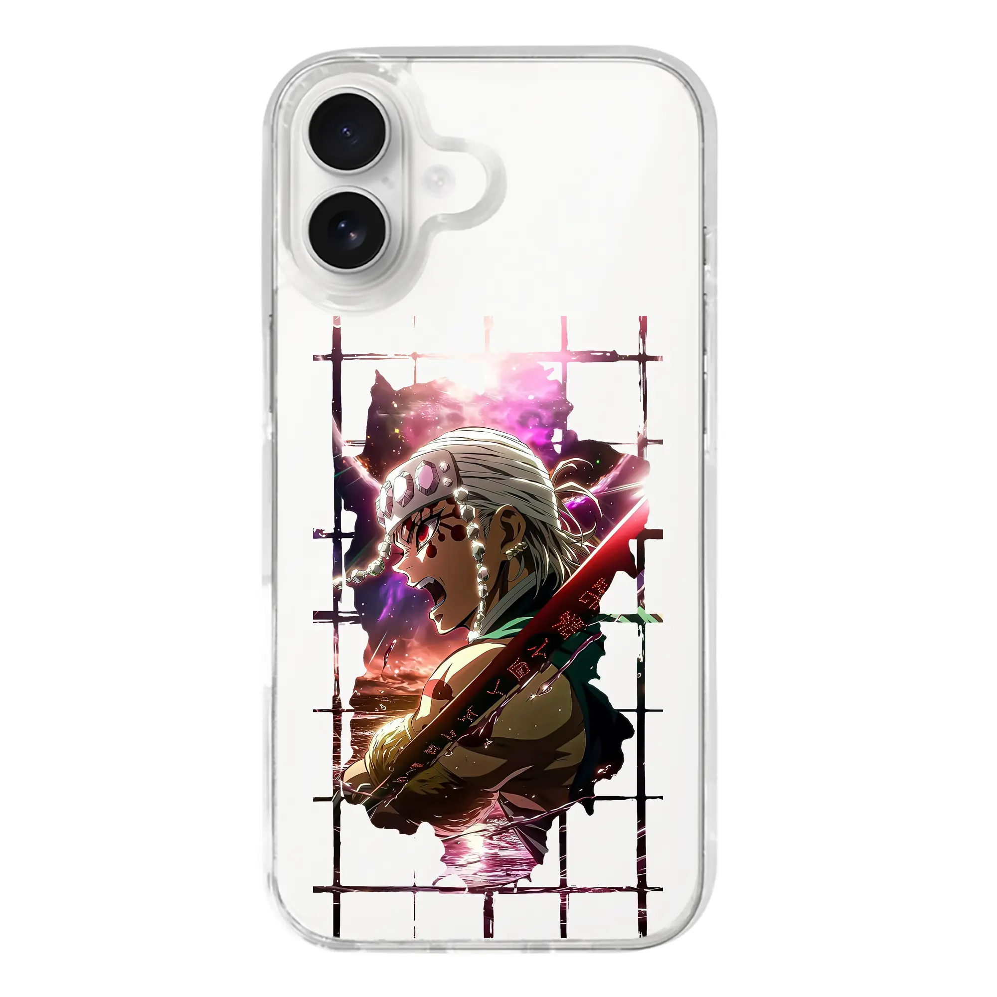 鬼滅の刃 グッズ,宇髄 天元 - iPhone 17シリーズ 透明スマホケース – 薄型・耐衝撃・精密フィット保護カバー